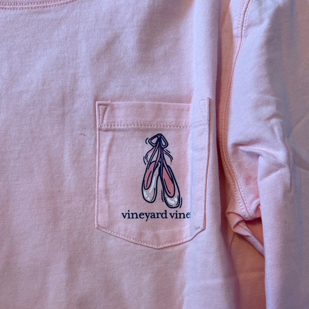 Vineyard Vines Kids Light Pink Long Sleeve Tee - Picture 2 of 5